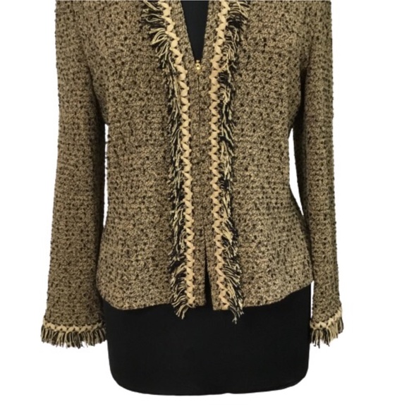 St. John Collection By Marie Gray Tweed Blazer Size 6 - Picture 3 of 10